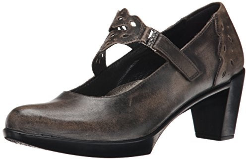 Naot Amato Classic Leather Mary Jane Womens Shoes Vintage Grey