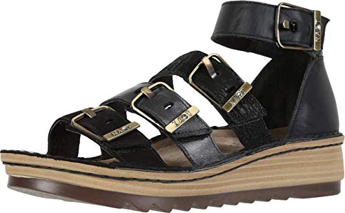 Naot Begonia Sandal Womens Shoes Black Velvet