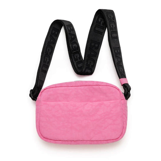 Baggu Camera Crossbody Handbags Azalea Pink