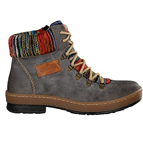 Rieker Z6743 Womens Shoes Basalt