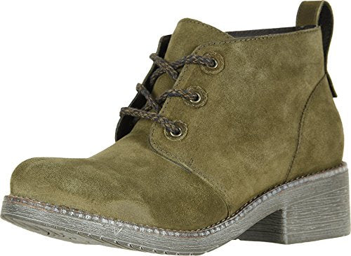 Naot Love Lace Up Bootie (17604) Womens Shoes Oily Olive/Vintage Pine