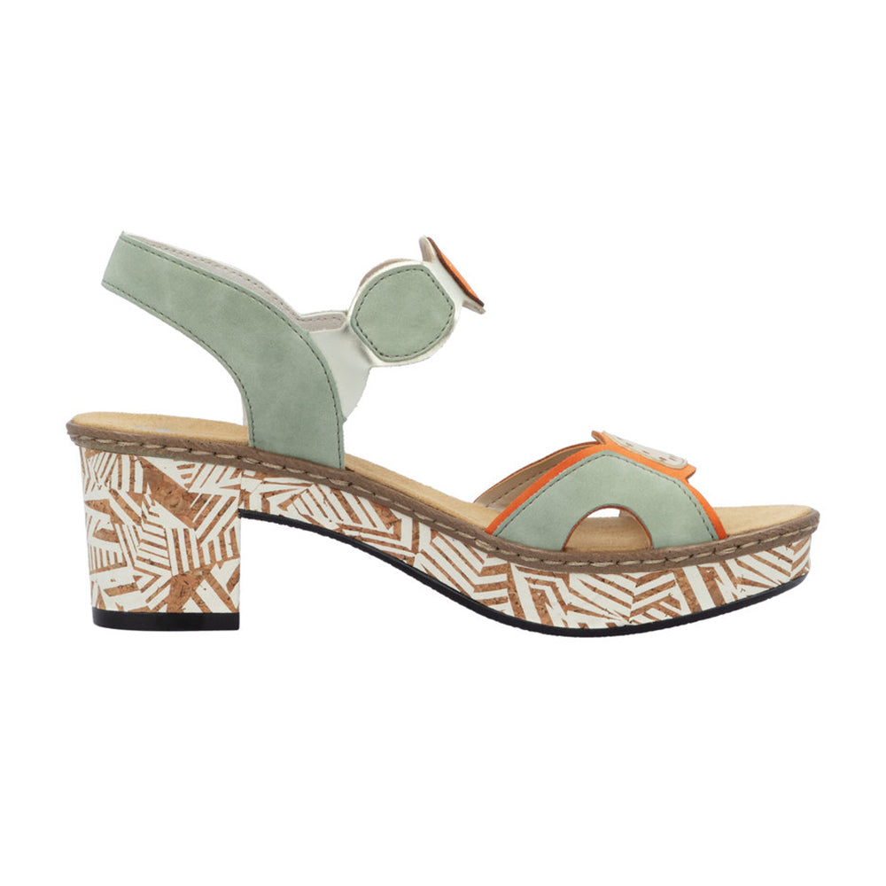 Rieker 63876 Womens Shoes Orange