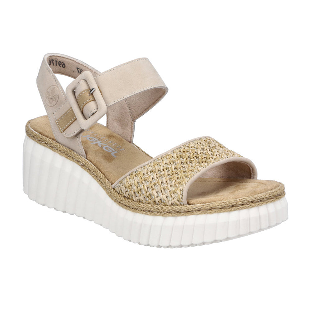 Rieker 69176 Womens Shoes Ginger