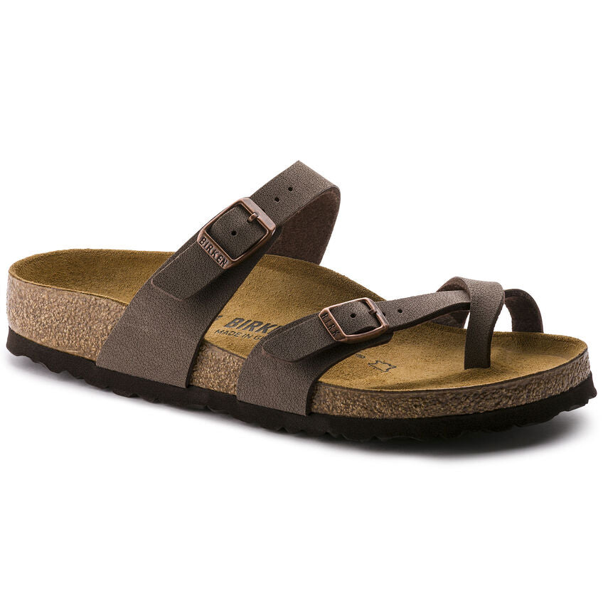 Birkenstock Mayari Cross Strap Sandal Womens Shoes Mocha
