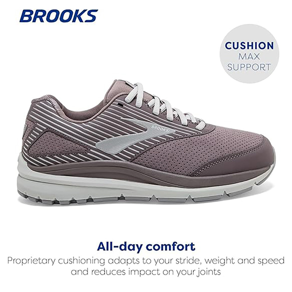 Brooks Addiction Walker Suede Womens Womens Shoes Shark/Alloy/Oyster