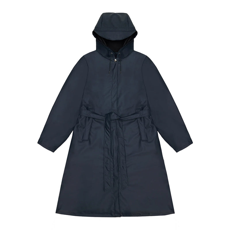 Rains A-Line Longer W Jacket W3 Women's Clothing Navy