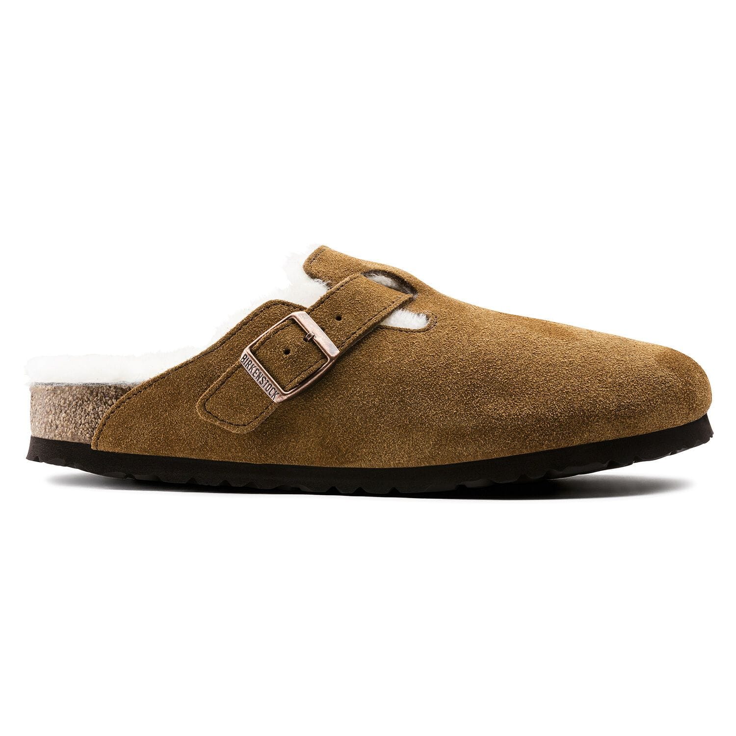 BIRKENSTOCK Boston Suede Shearling Lined Clog | Simons Shoes