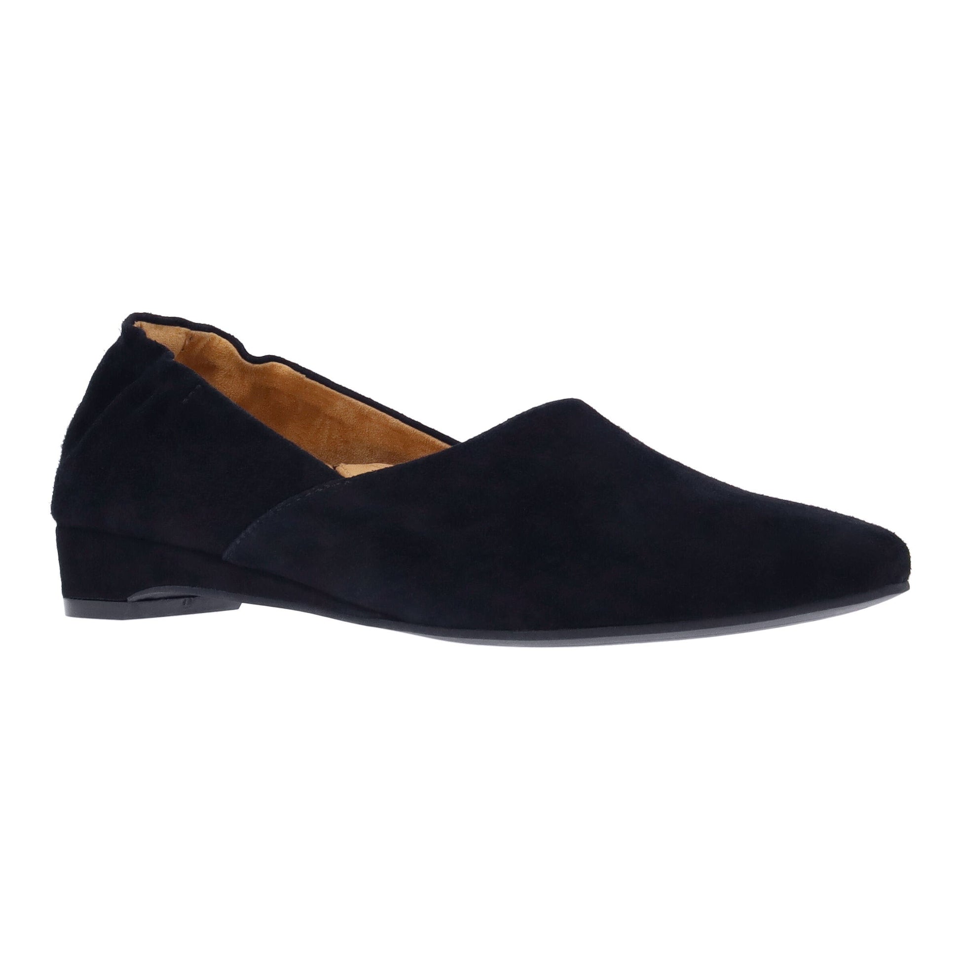 L'Amour Des Pieds Brylee Womens Shoes Black Kid Suede