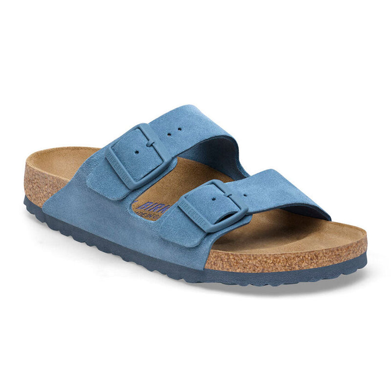 Birkenstock Arizona Soft Narrow Sandal Womens Shoes Elemental Blue