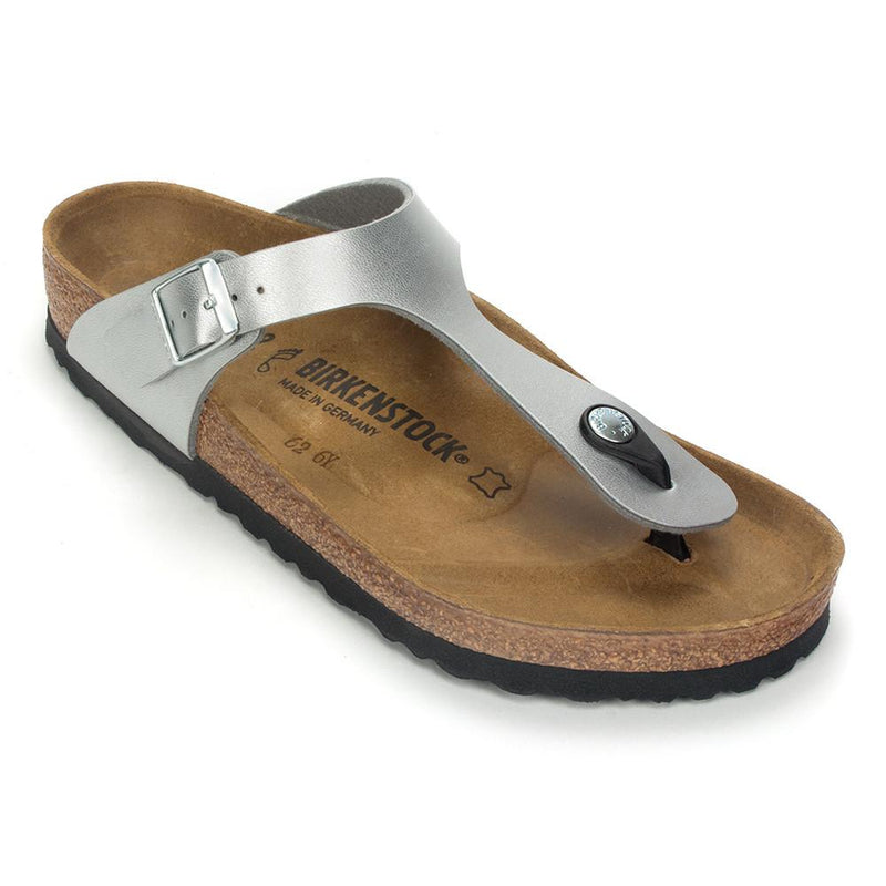 Birkenstock Gizeh Thong Sandal Womens Shoes Silver