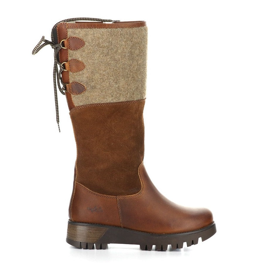 Bos & Co Goose Prima Boot Womens Shoes Cognac