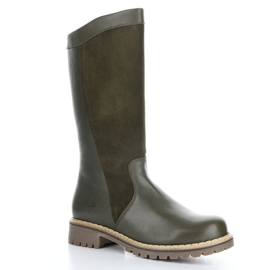 Bos & Co Henry Boot Womens Shoes Olive