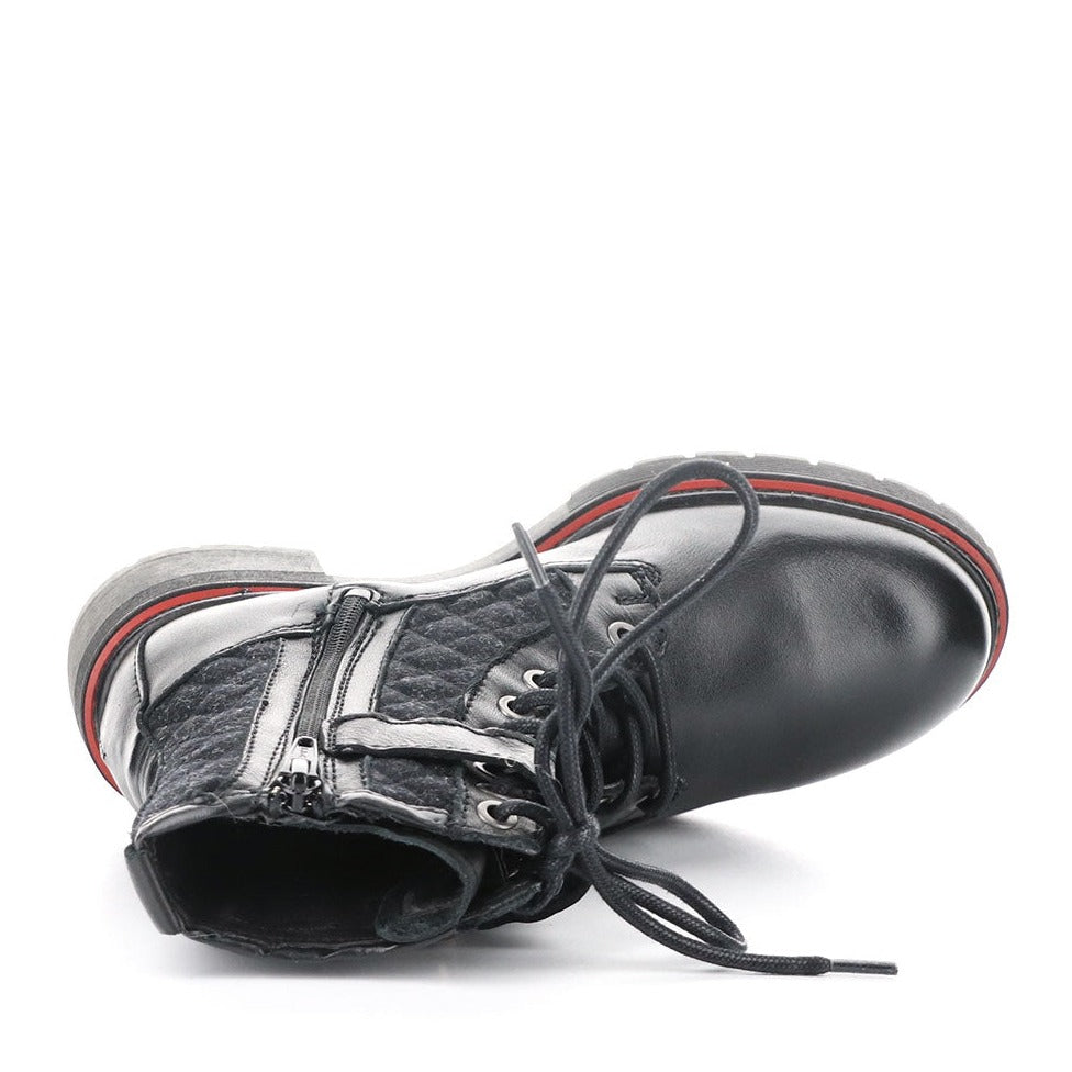 Bos & Co Zing Combat Boot Womens Shoes 