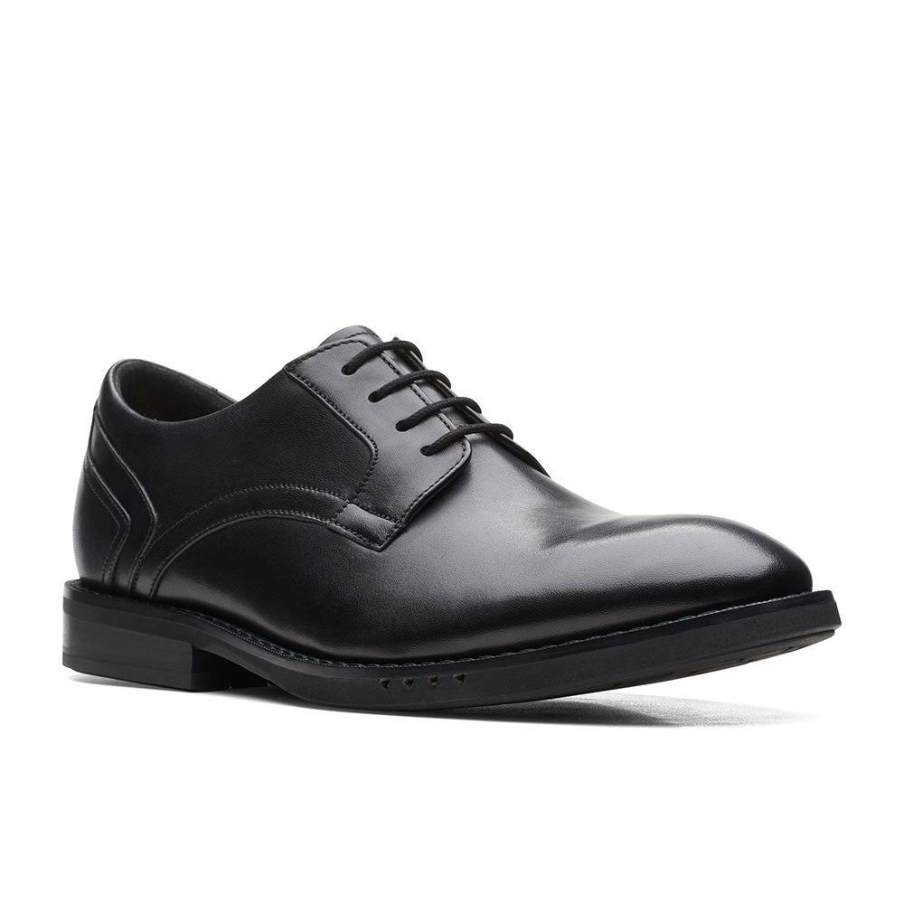Clarks Unhugh Lace Oxford Mens Shoes Black