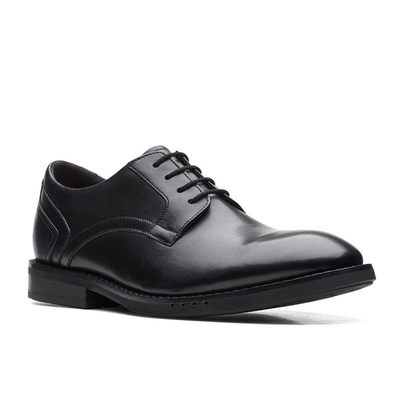 Clarks Unhugh Lace Oxford Mens Shoes Black