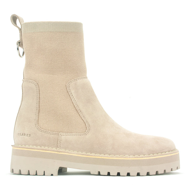 Clarks Rock Knit Boot Womens Shoes 
