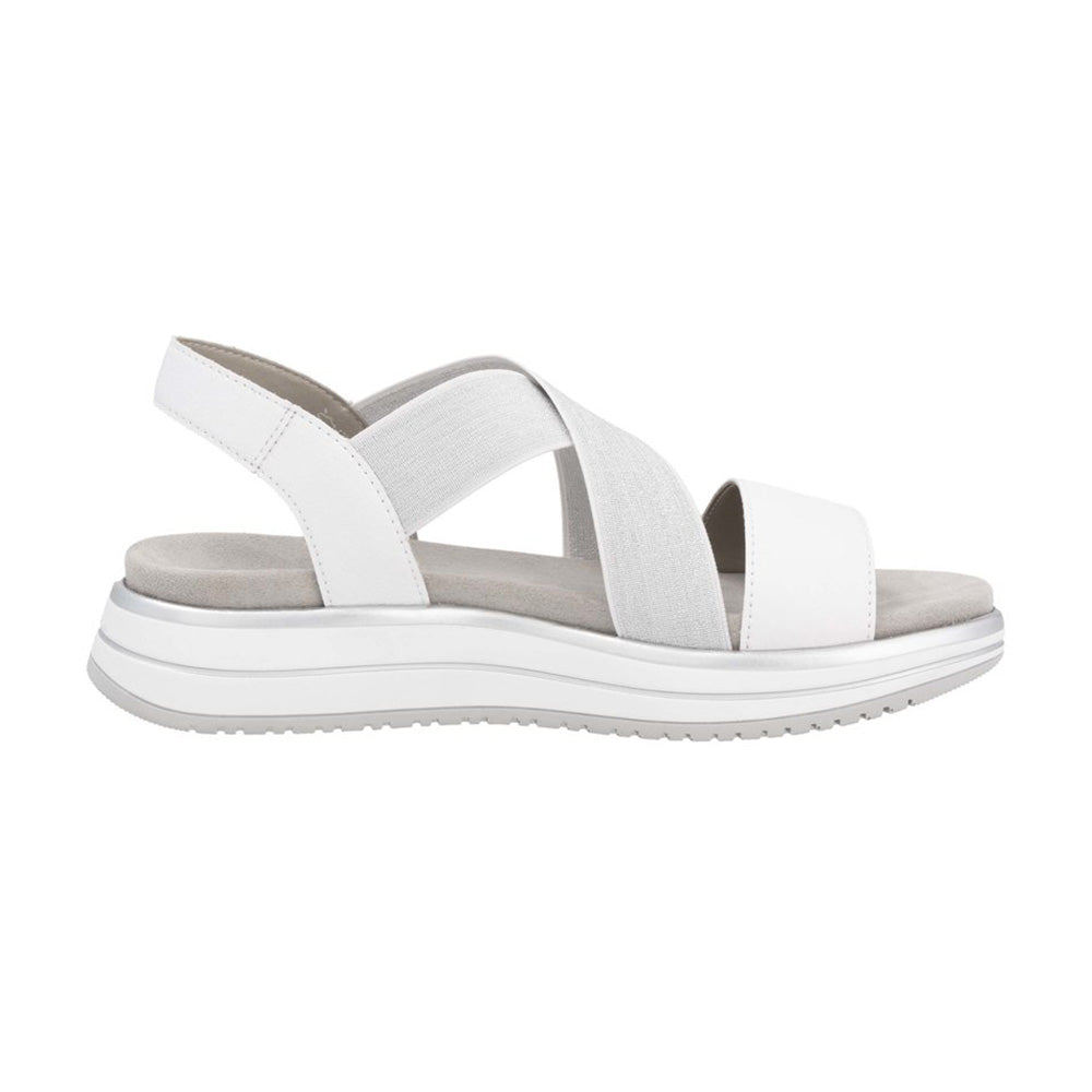 Rieker D1J50 Womens Shoes Weiss