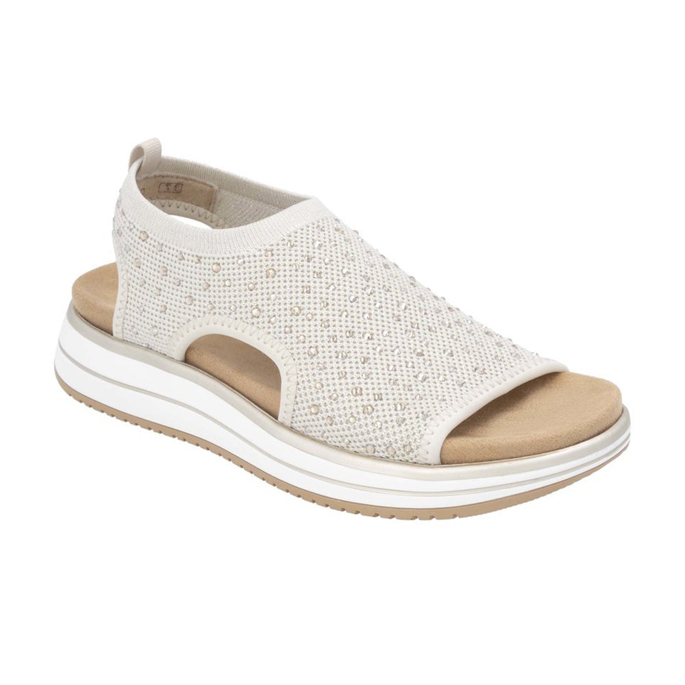 Rieker D1J55 Womens Shoes Alabaster