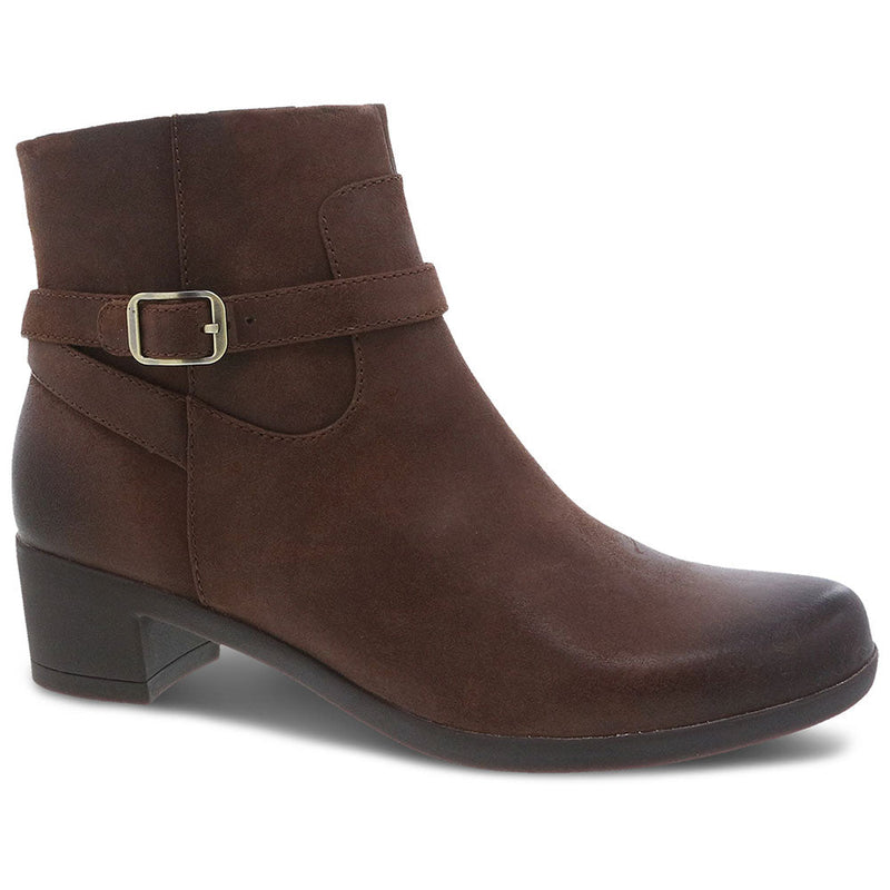 Dansko Cagney Boot Womens Shoes Brown Burnished Calf