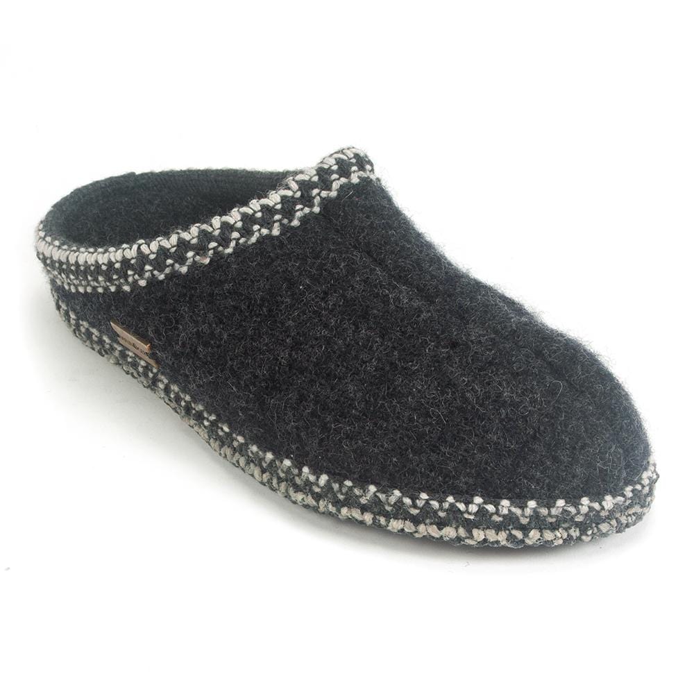 Haflinger AS Slipper Unisex Womens Shoes Charcoal
