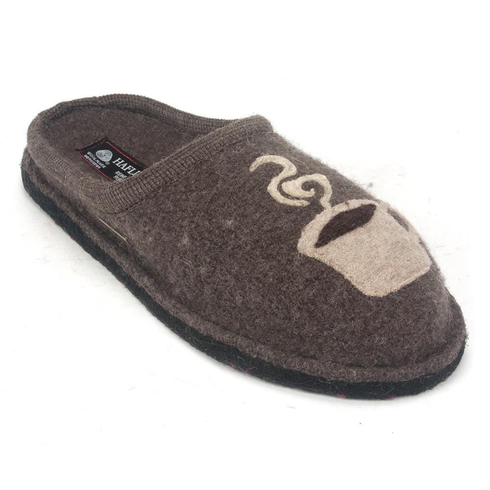 Haflinger Coffee Slippers Womens Shoes 
