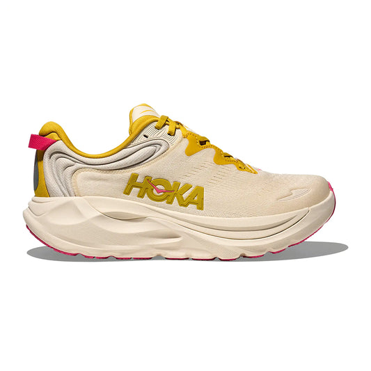 Hoka Women's Gaviota 6 Womens Shoes Birch / Yellow Gold