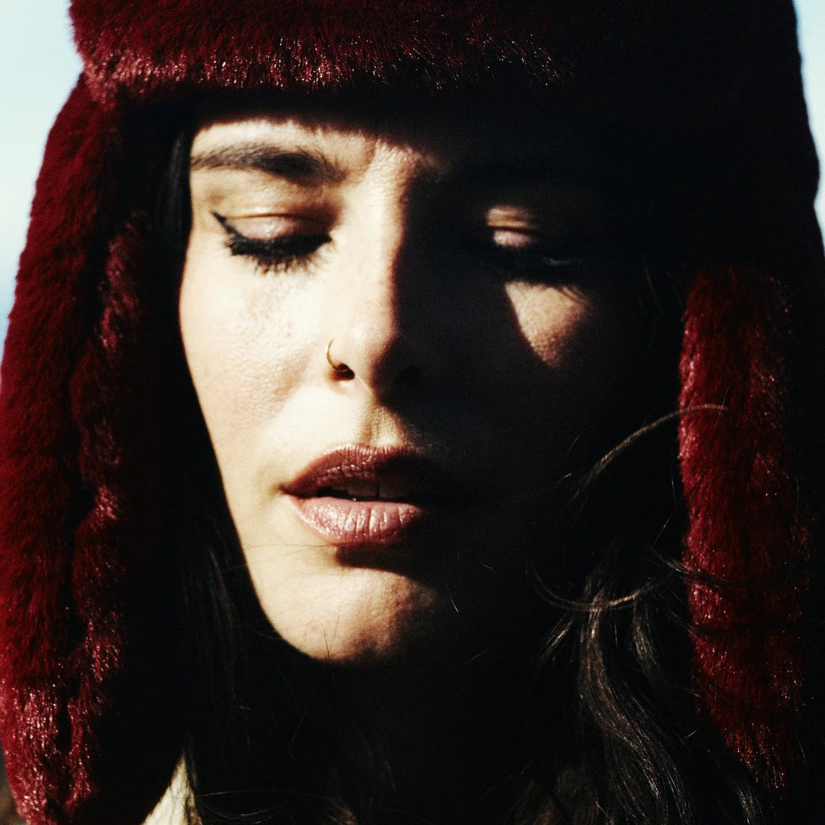 Wyeth Sigita Burgundy Faux Fur Trapper Hat 