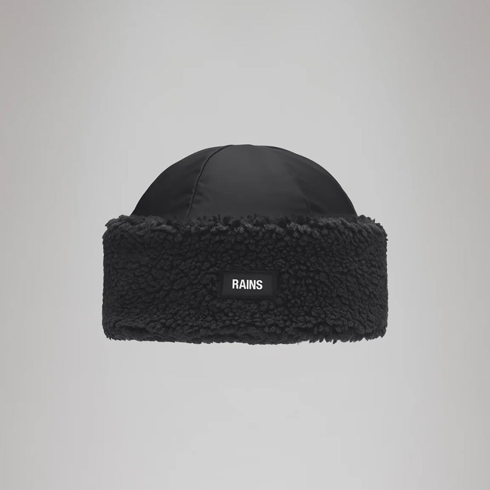 Rains Insulated Fleece Hat T2 Women's Clothing Black