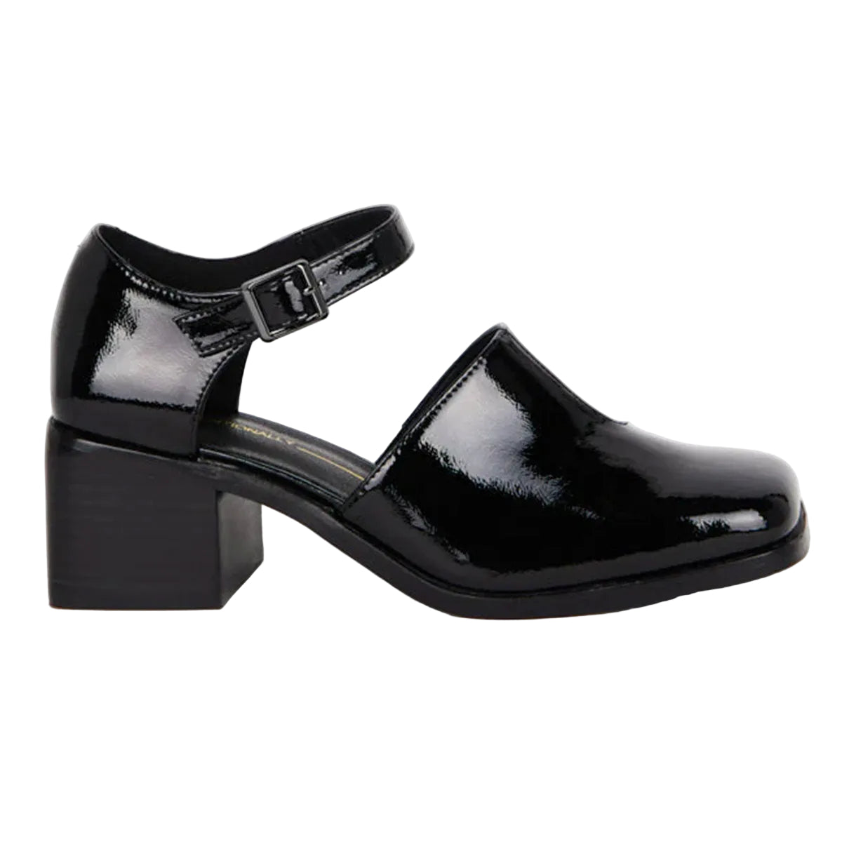 Intentionally Blank Marty Womens Shoes Black Patent