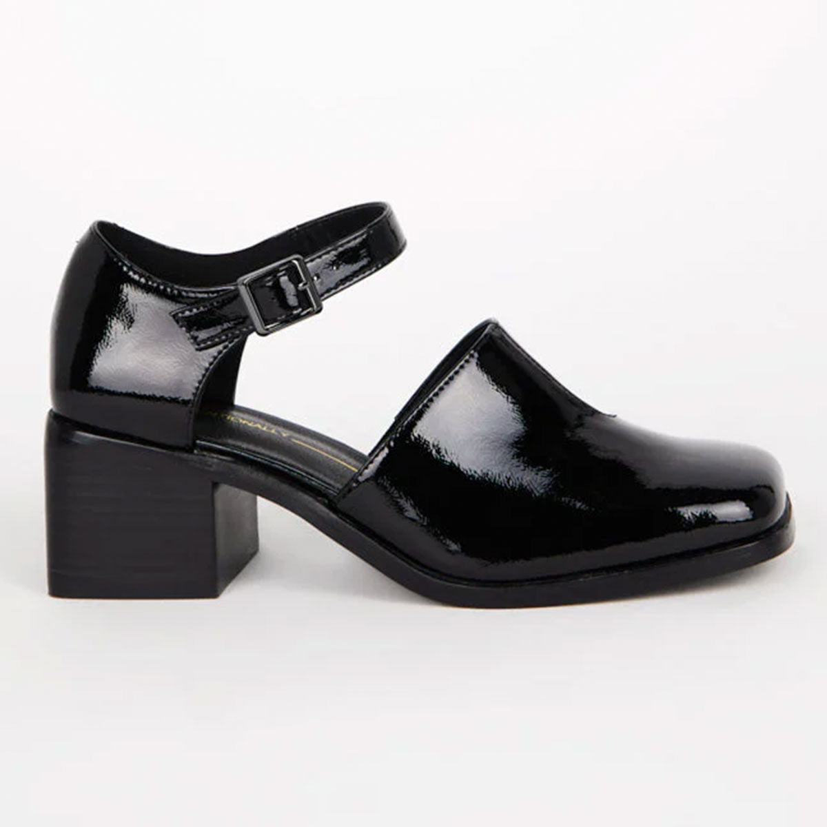 Intentionally Blank Marty Womens Shoes Black Patent