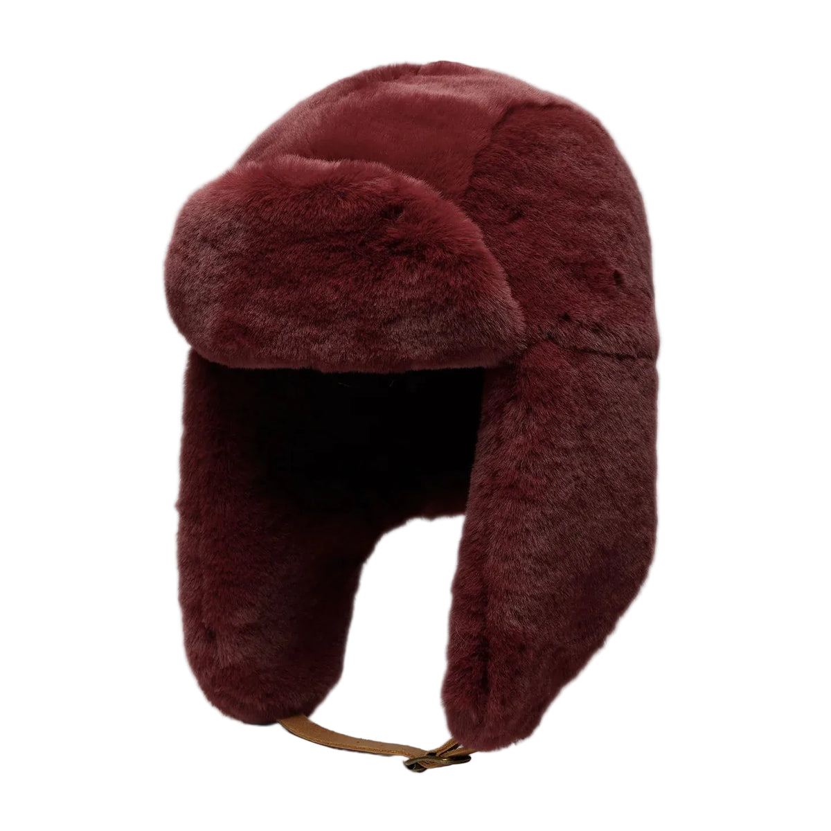 Wyeth Sigita Burgundy Faux Fur Trapper Hat 