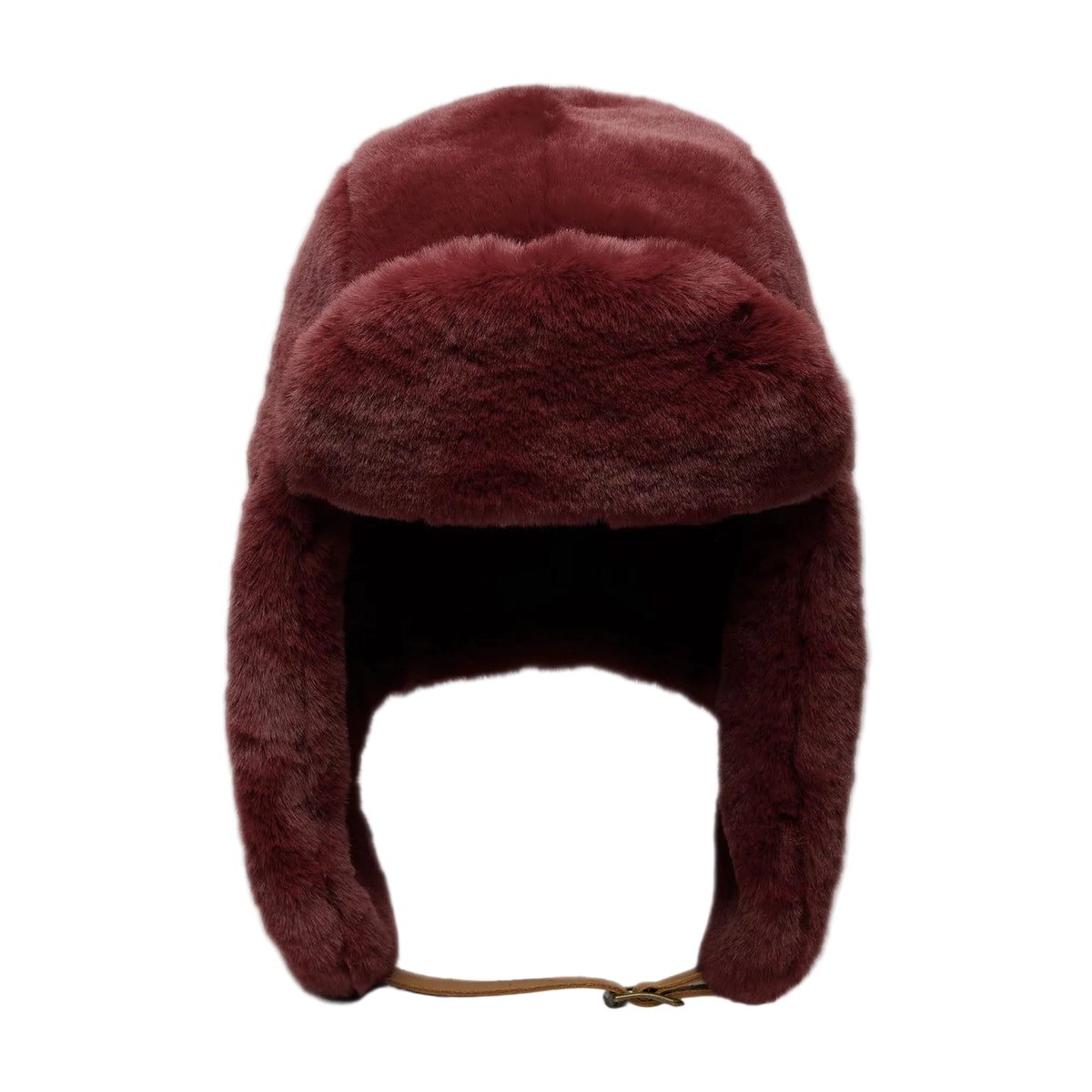 Wyeth Sigita Burgundy Faux Fur Trapper Hat 