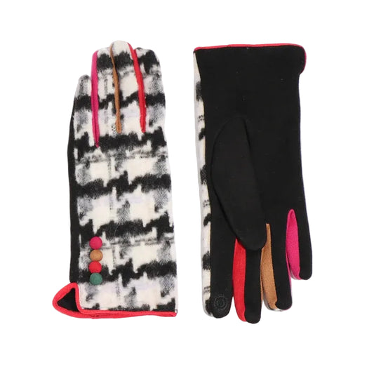 Pia Rossini Jude Glove Women's Clothing Black/White