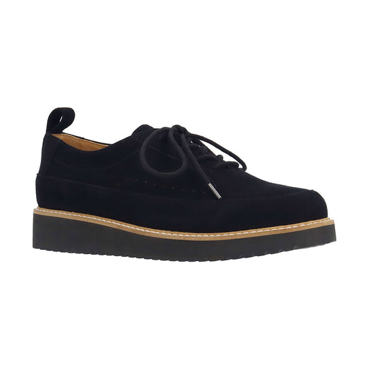 L'Amour Des Pieds Xindra Womens Shoes Black Kid Suede