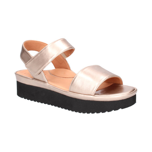 L'Amour Des Pieds Abrilla Sandal - Champagne Met Nappa Womens Shoes Champagne Met Nappa
