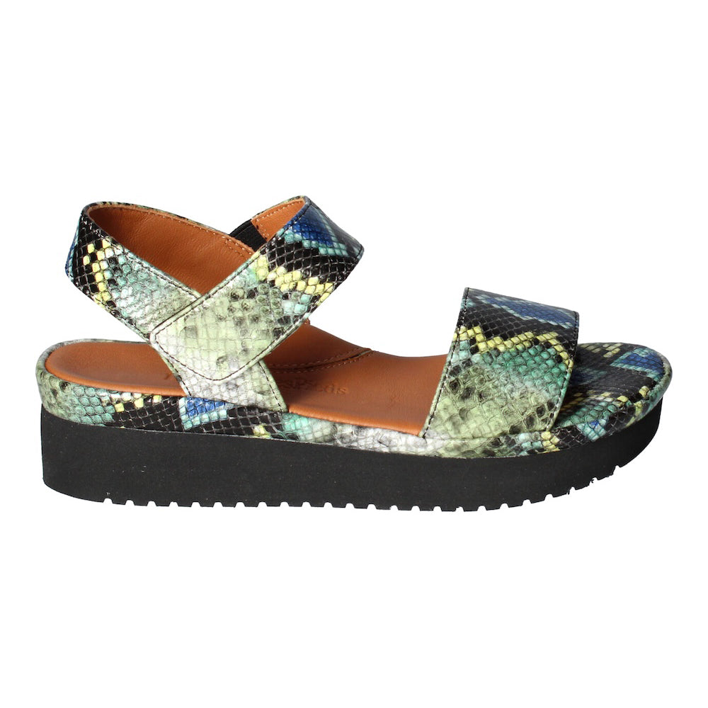 L'Amour Des Pieds Abrilla Sandal - Green Blue Black Multi Womens Shoes Green Blue Black Multi