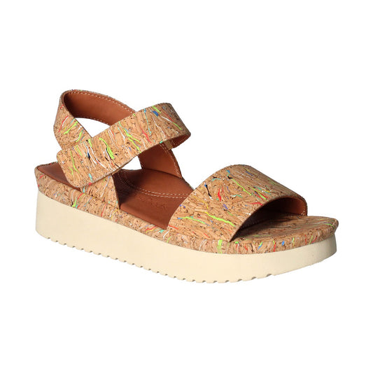 L'Amour Des Pieds Abrilla Sandal - Bright Multi Cork Womens Shoes Bright Multi Cork