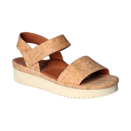 L'Amour Des Pieds Abrilla Sandal - Natural Gold Cork Womens Shoes Natural Gold Cork