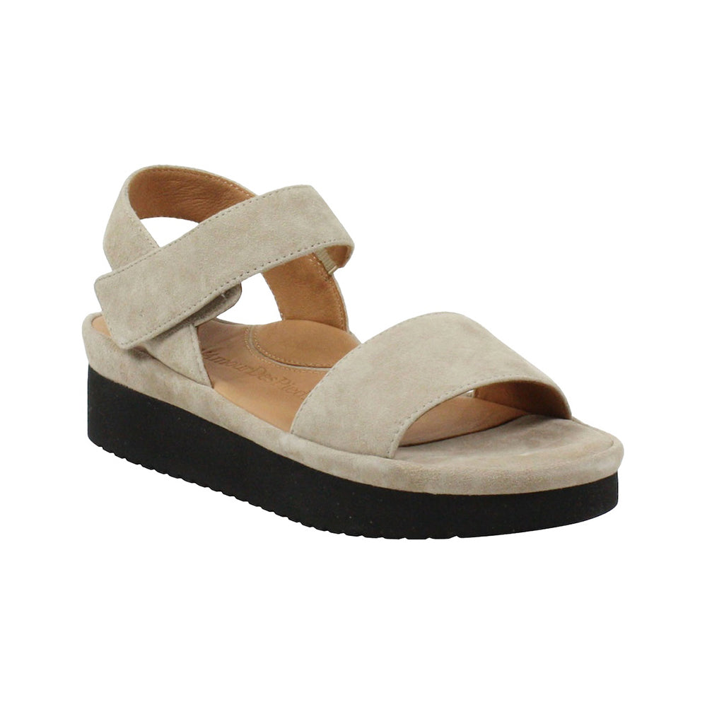 L'Amour Des Pieds Abrilla Sandal - Taupe Kid Suede Womens Shoes Taupe Kid Suede