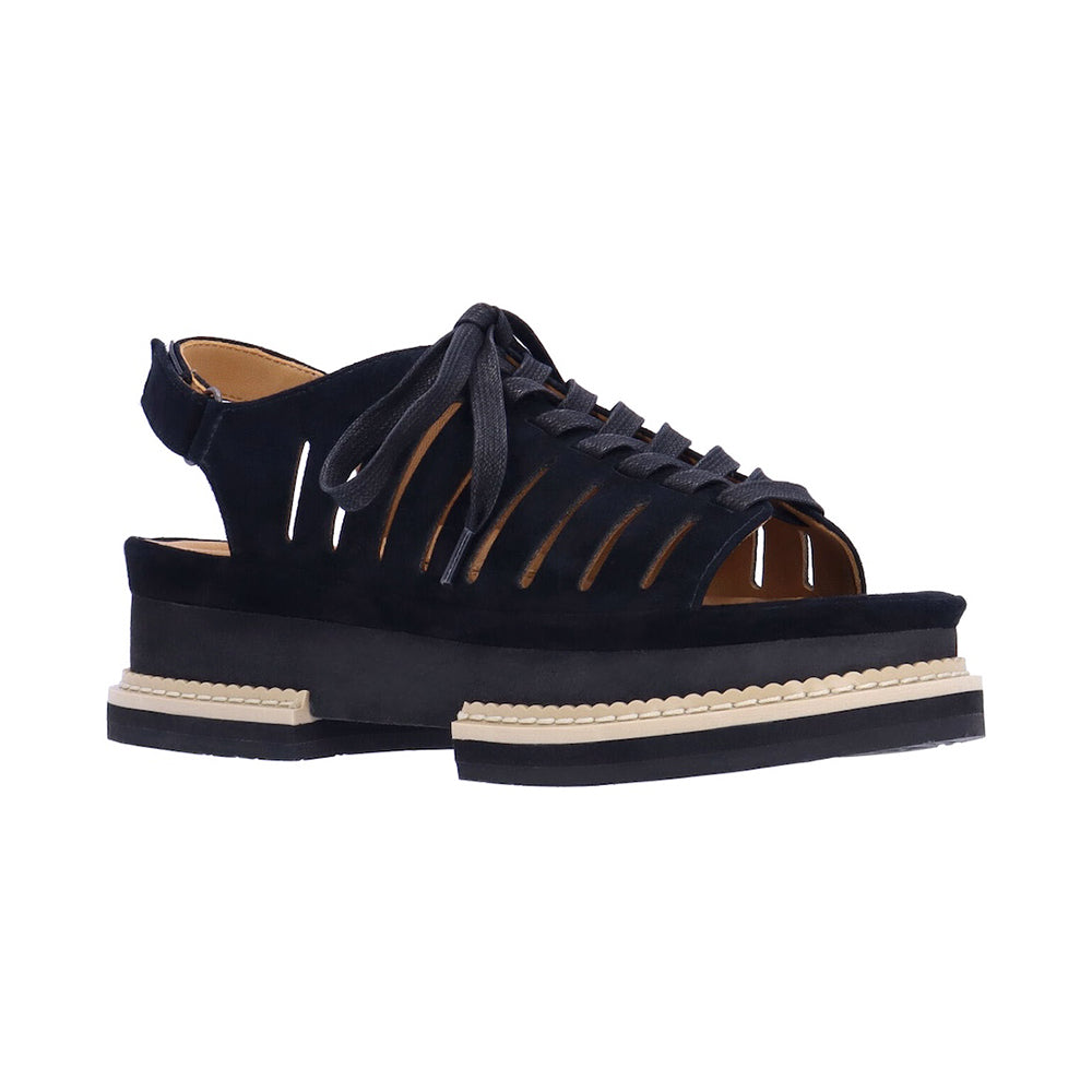 L'Amour Des Pieds Adriel Womens Shoes Black Kid Suede