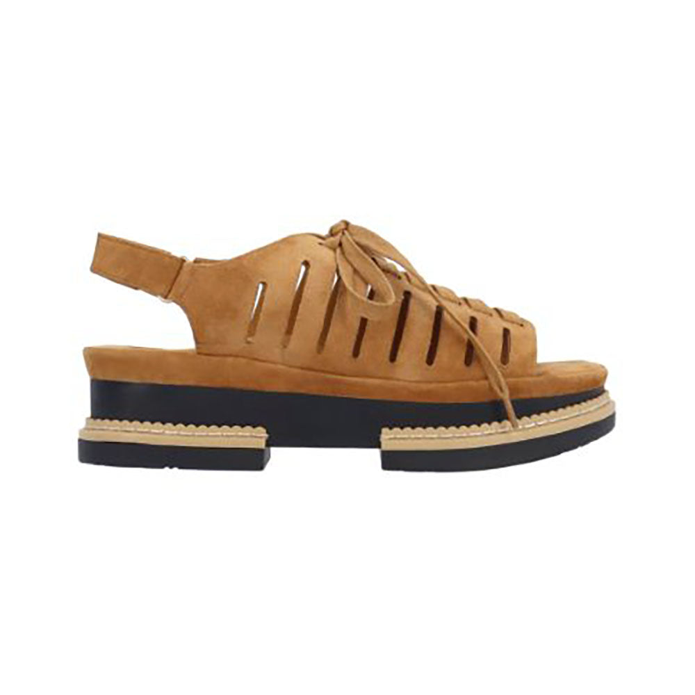 L'Amour Des Pieds Adriel Womens Shoes Coffee Kidsuede
