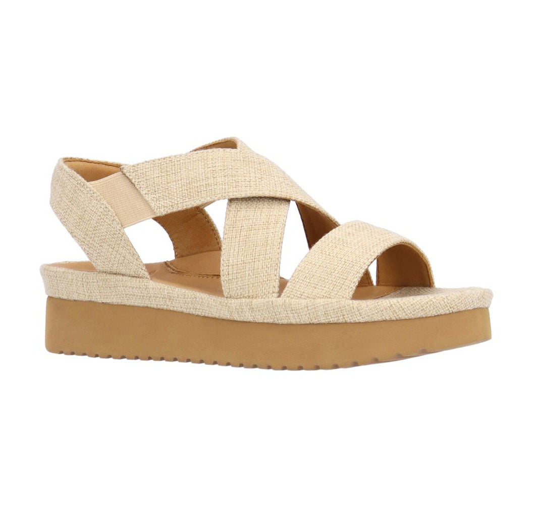 L'Amour Des Pieds Aizling Slip On Sandal Natural