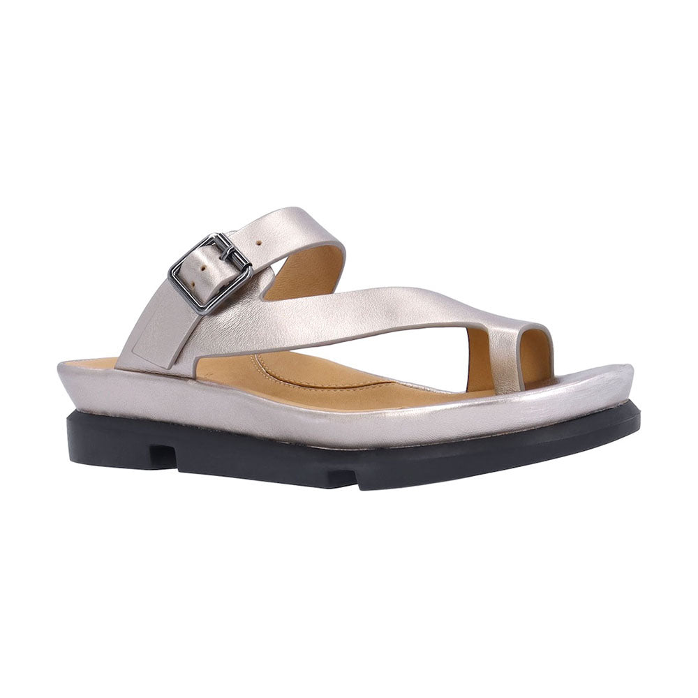L'Amour Des Pieds Alanza Womens Shoes Champagne Met Nappa