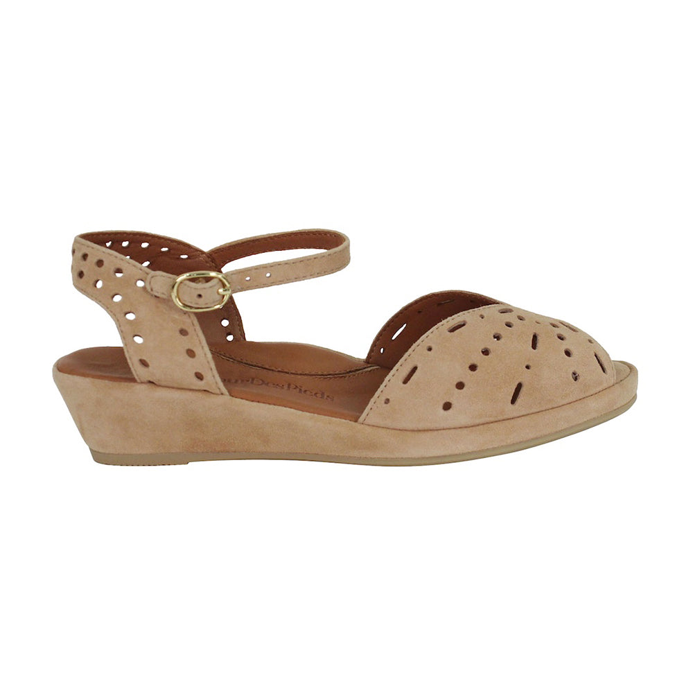 L'Amour Des Pieds Brenn Peep Toe Sandal Womens Shoes
