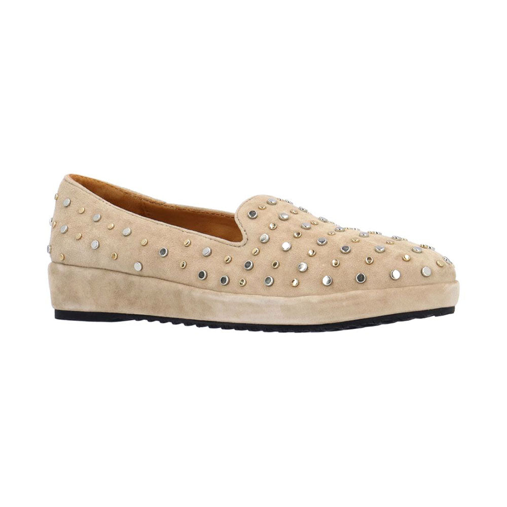 L'Amour Des Pieds Cailene Womens Shoes Taupe Kid Suede