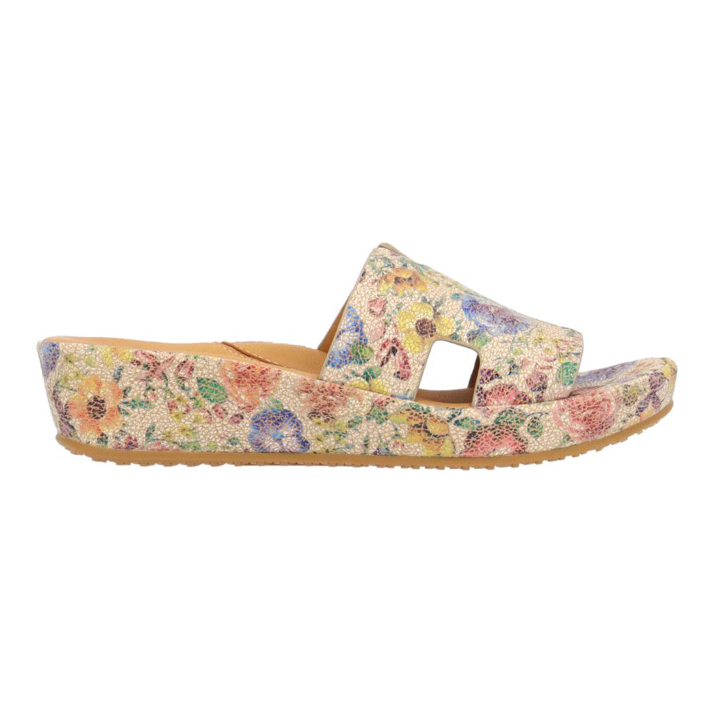 L'Amour Des Pieds Catiana Slip on Sandal - Beige/Pastel Womens Shoes