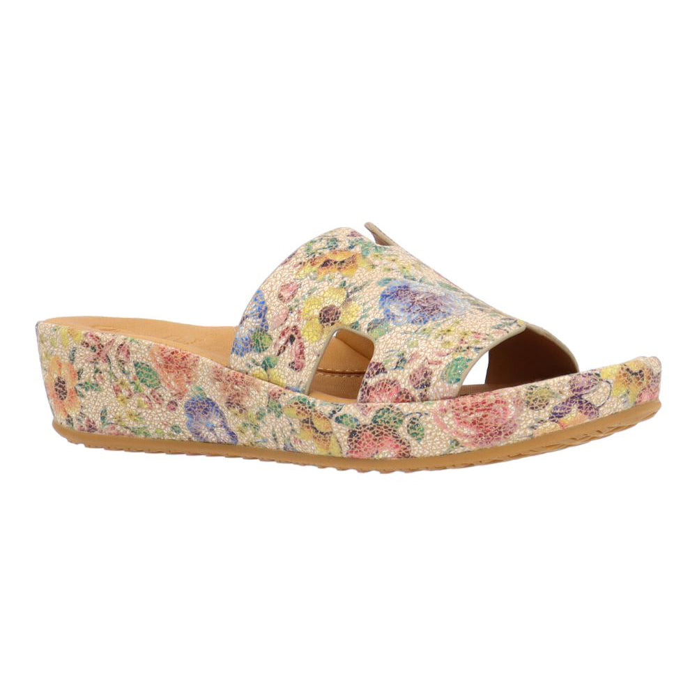 L'Amour Des Pieds Catiana Slip on Sandal - Beige/Pastel Womens Shoes Beige/Pastel