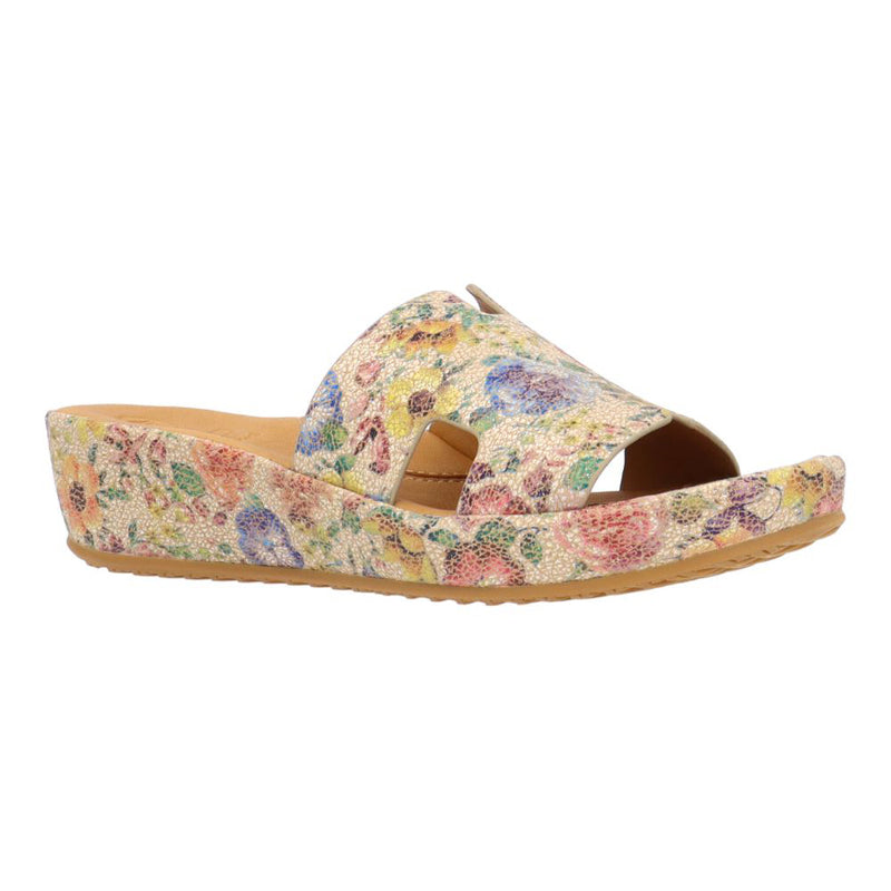 L'Amour Des Pieds Catiana Slip on Sandal - Beige/Pastel Womens Shoes Beige/Pastel