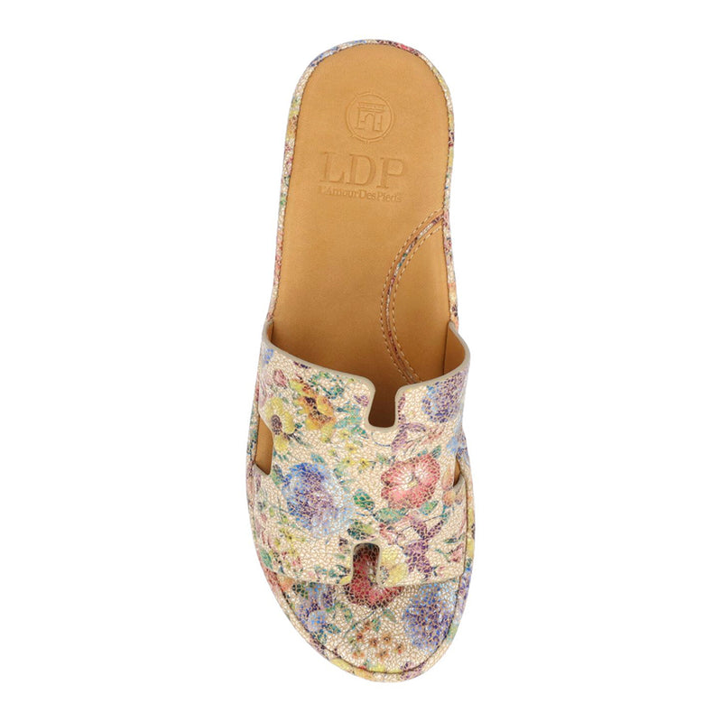 L'Amour Des Pieds Catiana Slip on Sandal - Beige/Pastel Womens Shoes