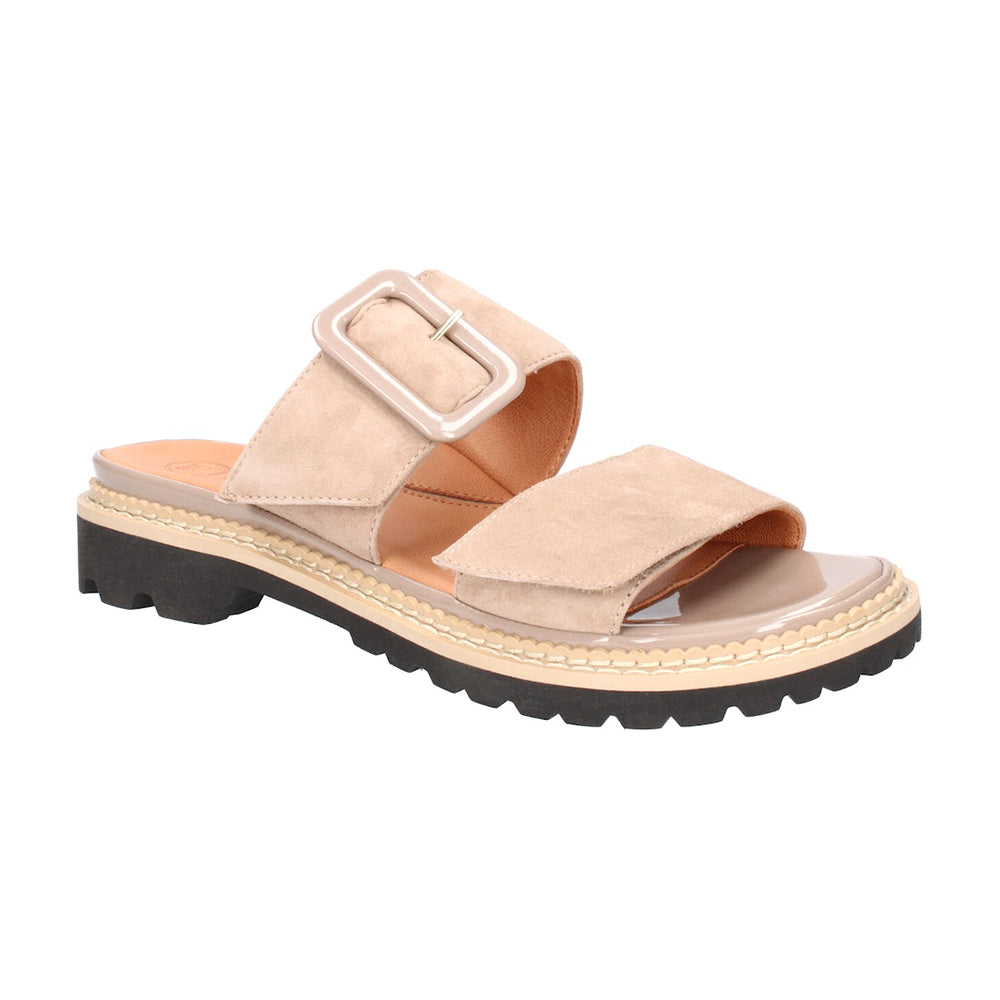 L'Amour Des Pieds Dalbir Womens Shoes Taupe Kid Suede